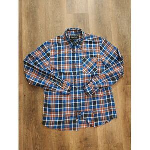 Marmot Men's Med LS pocket button up performance poly plaid shirt multicolor